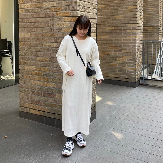 シンプルリブロングワンピース | ファッション通販サイト NUGU