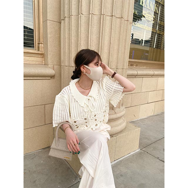 【新品未使用】LiiLU - CROCHET PANTS 2Y 新品未使用】LiiLU - CROCHET PANTS 2Y ベビー服(~95cm)