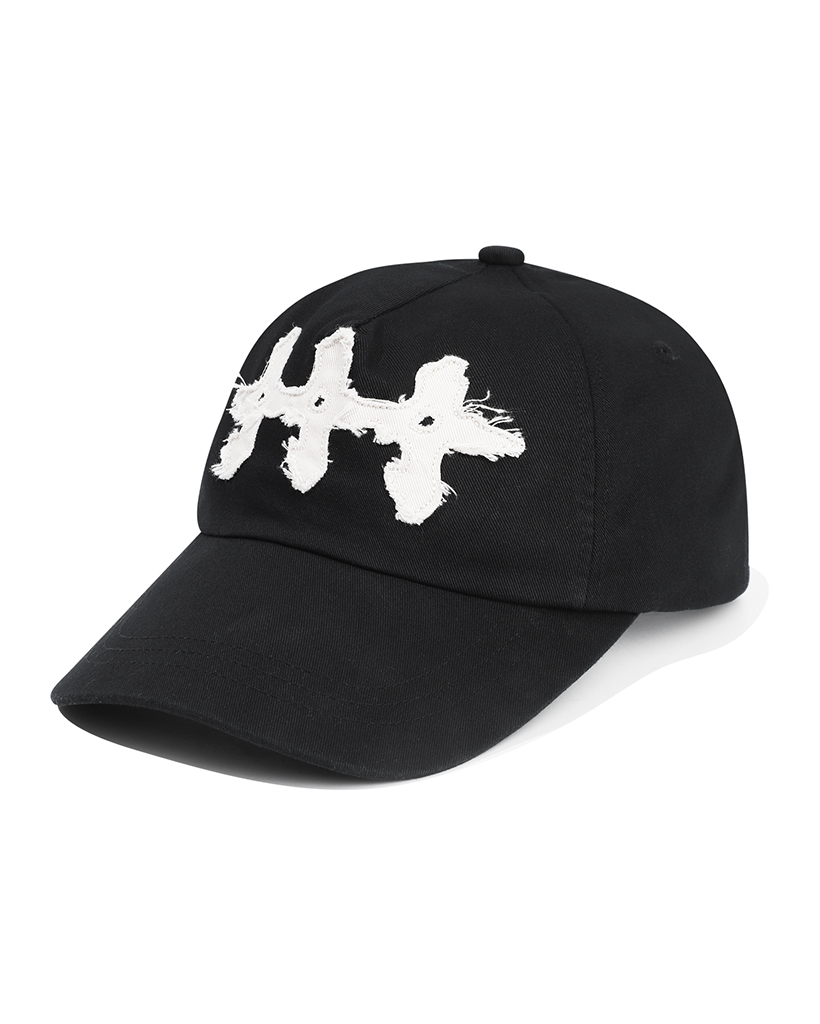 444 Logo Patch Ball Cap - Black