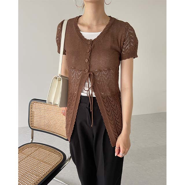 jeje punching long knit | ファッション通販サイト NUGU
