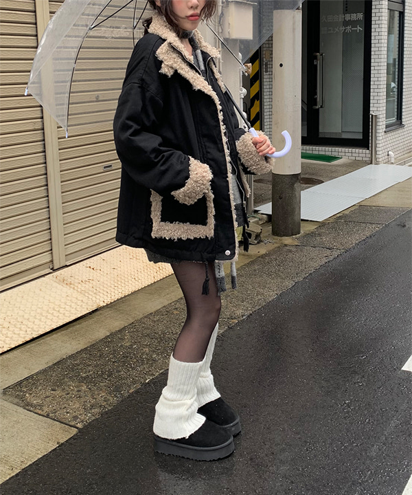 ビッグポケットボアムートンジャケット | ファッション通販サイト NUGU