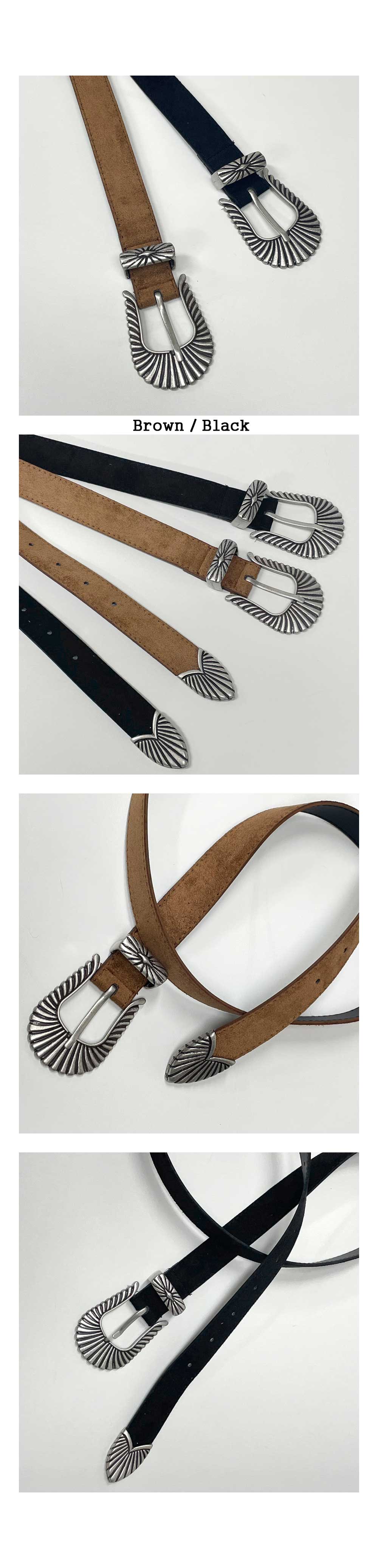 ウエスタンスエードベルト(2color) | ファッション通販サイト NUGU