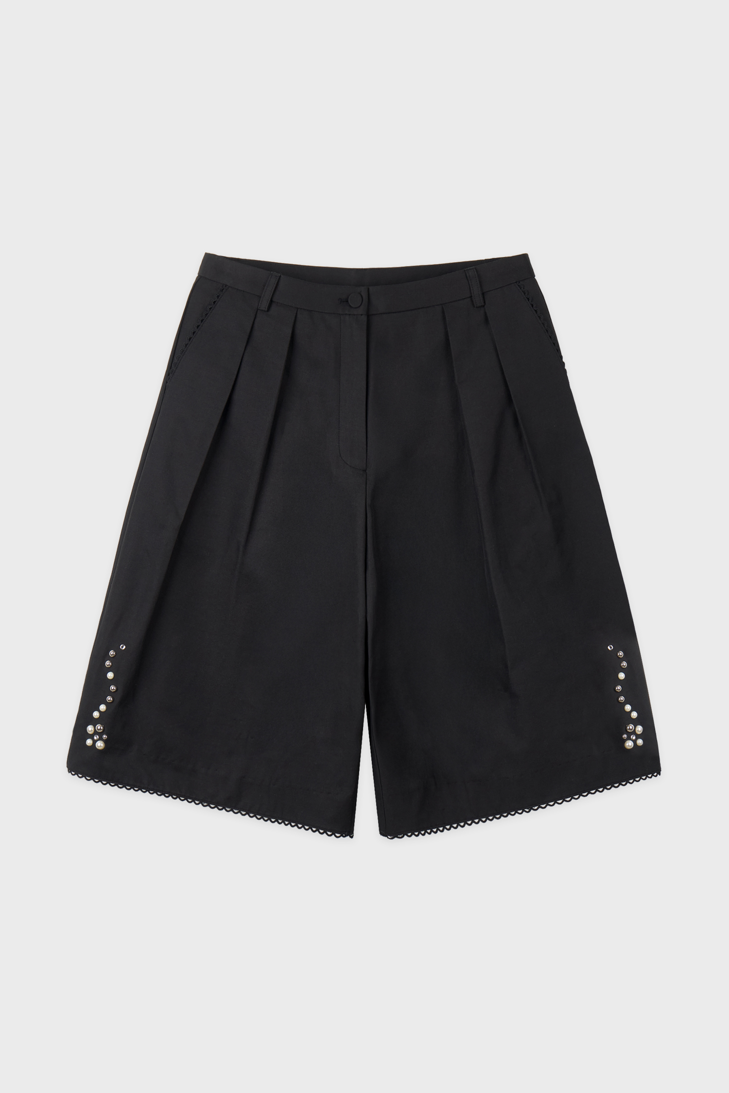 Silver Pebble Half Pants (Black)