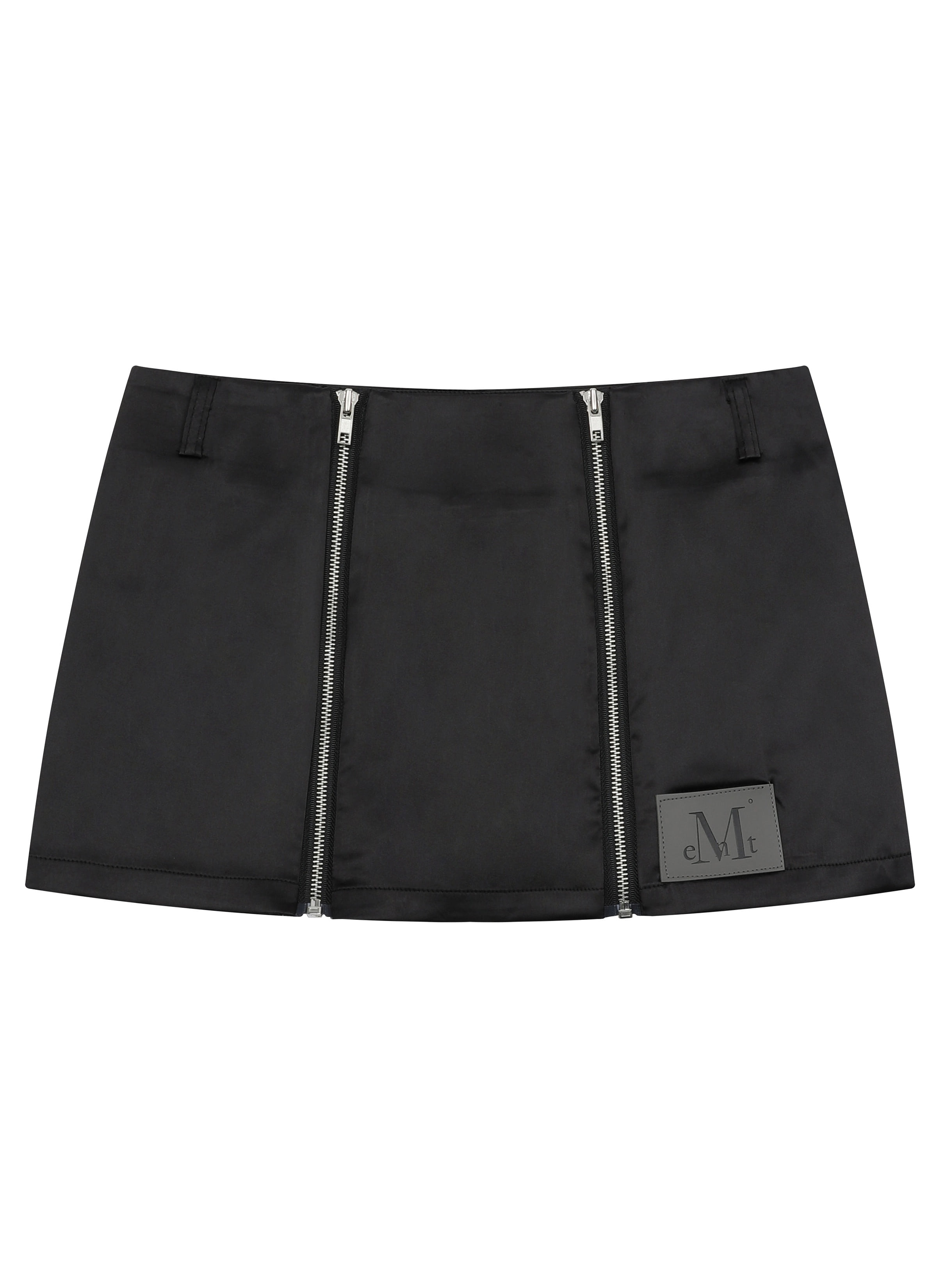【MUCENT】 STRIA PUNCHING EYELET BANDING MINI SKIRT / 追跡付 STRIA PUNCHING EYELET BANDING MINI SKIRT (2COLOR