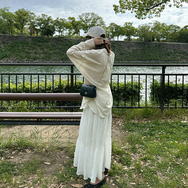 ティアードバンディングロングスカート | ファッション通販