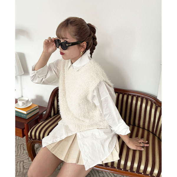 ｇｏａ♡モコモコベスト 再入荷・新色追加】コカ coca ファーベスト （Greige） -ファッション