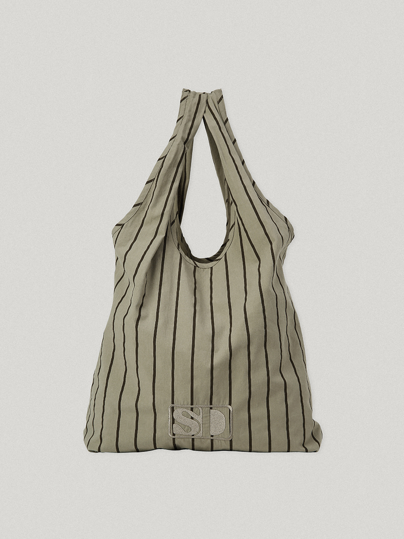 Mug Striped Bag Khaki Taupe