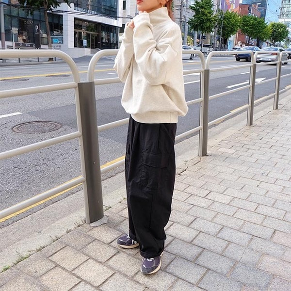 ステッチハーフジッパースウェット | ファッション通販サイト NUGU