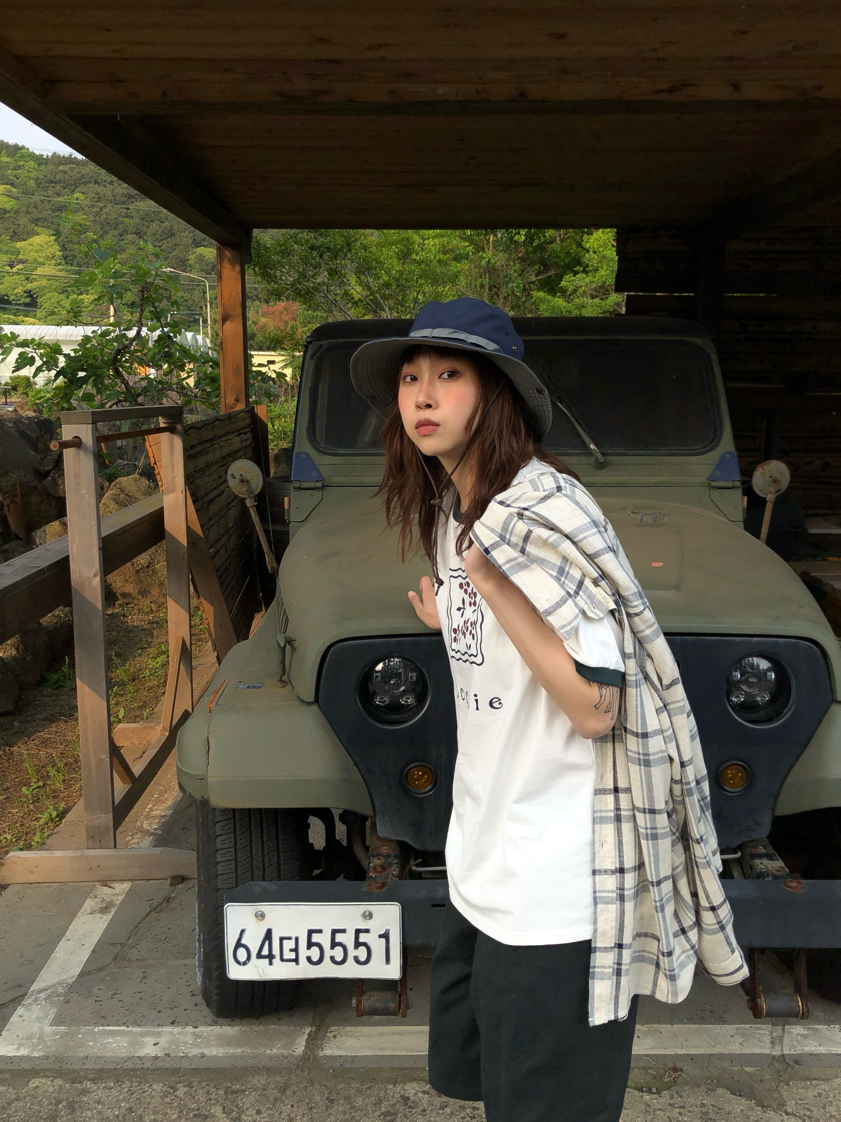 unisex)リネンチェックシャツ（2色） | ファッション通販サイト NUGU