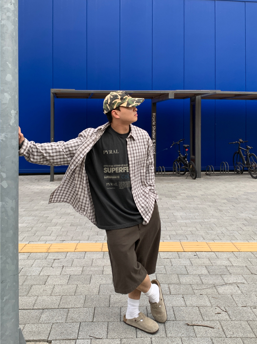 シアサッカースクエアチェックシャツ | ファッション通販サイト NUGU