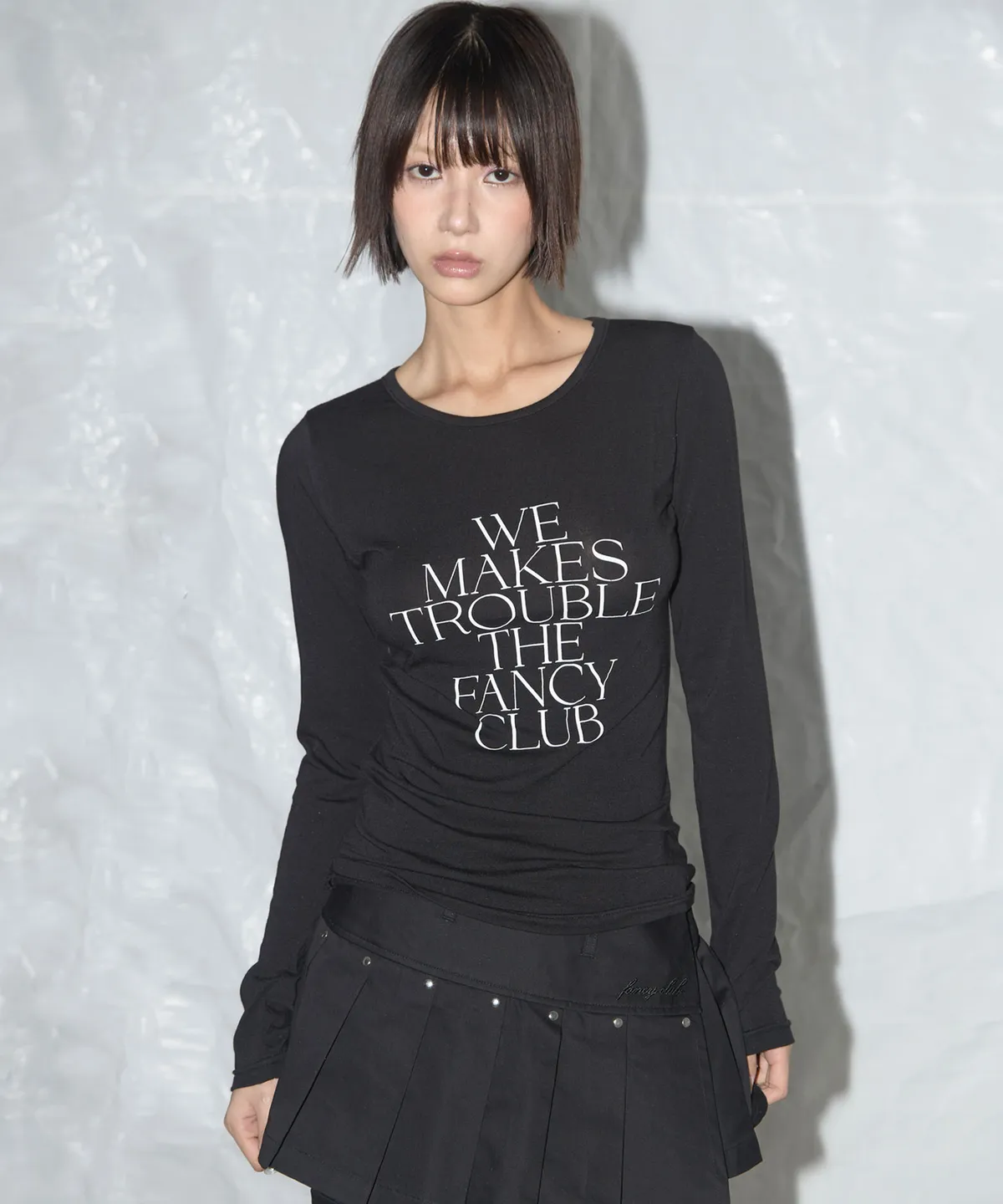 [Influencer pick] We Makes Trouble Long Sleeve (Black) F25QB099