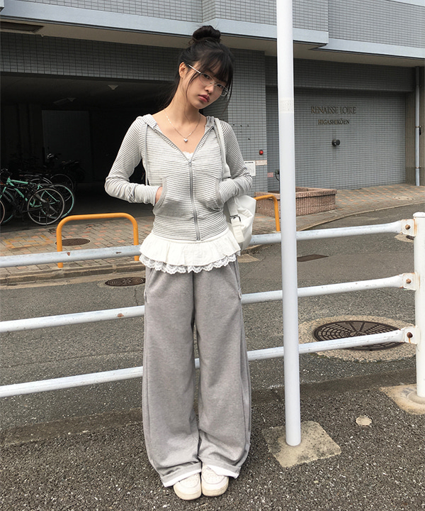 【morumoru】UN3D. LINE ART ONE SHOULDER UN3D. - LINE ART ONE SHOULDER TOP / ラインアートワン