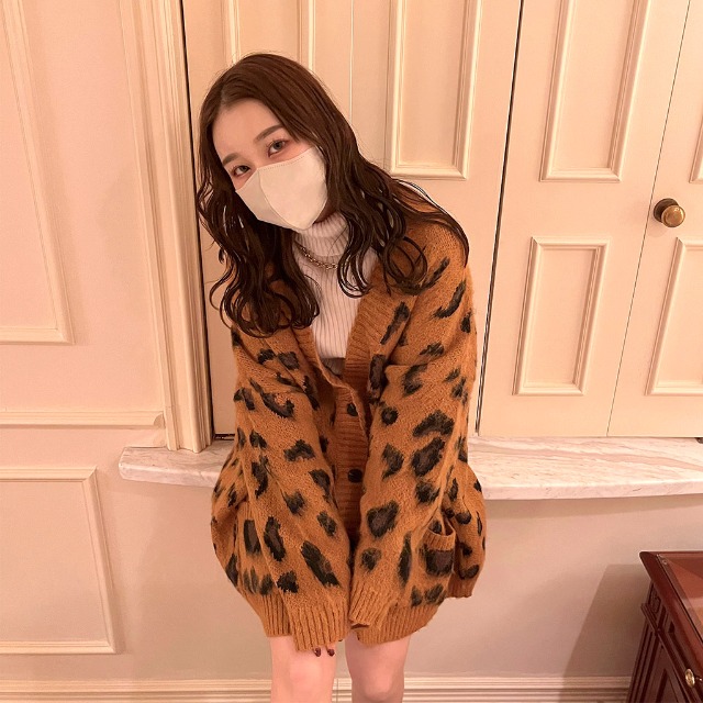 ネイバーフッド 豹柄 モヘア カーディガン レオパード NEIGHBORHOOD