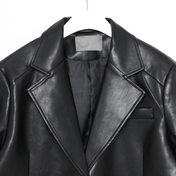 オーバーサイズフェイクレザージャケット | ファッション通販