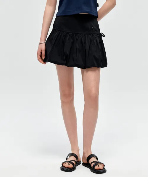SOMEWHERE BUTTER ♥ Balloon Ribbon Mini Skirt/追跡付 LITTLE BOWS BALLOON SKIRT - Tangerine | ZARA United States