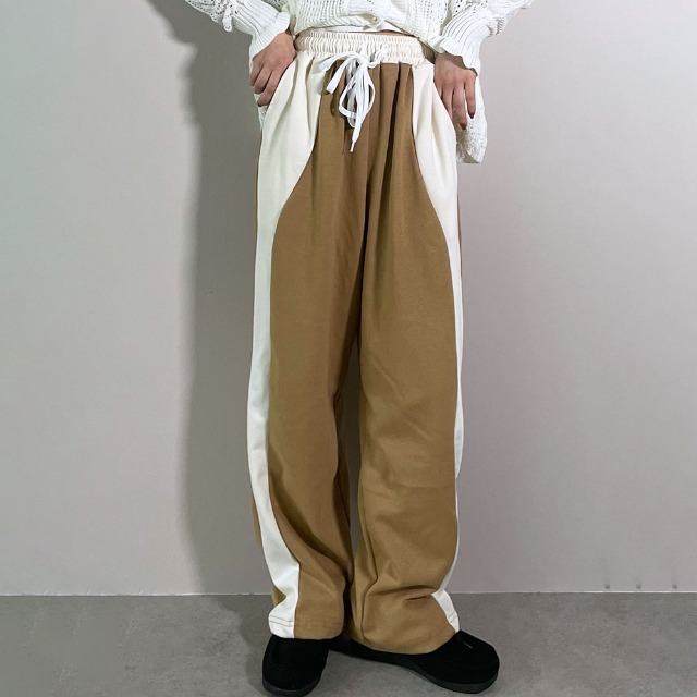 バイカラーイージースウェットパンツ | ファッション通販サイト NUGU