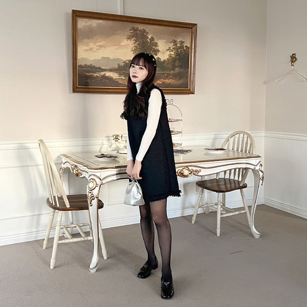 ちー プロフ必読　他の方のご購入はお控え願います。AR ツイードミニドレス ツイードミニドレス