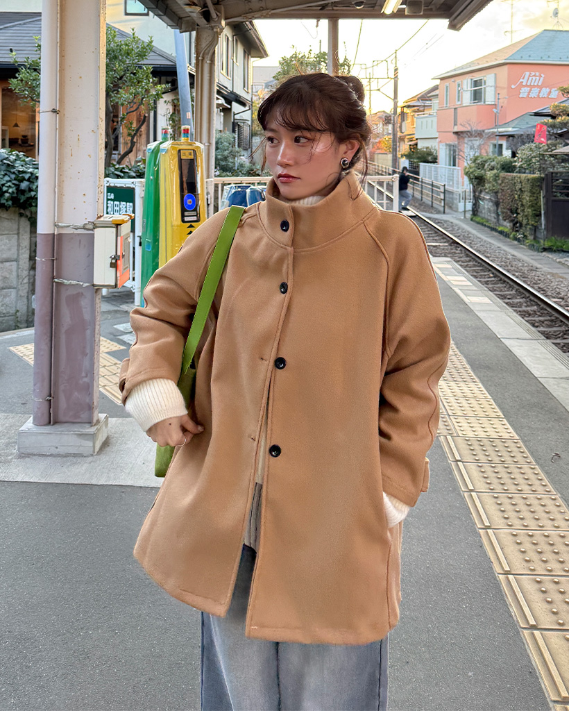 ハイネックハーフコート | ファッション通販サイト NUGU