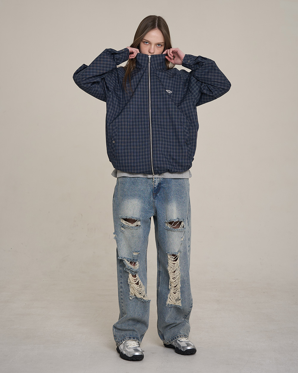 SUPERSUB ♥ Swayver Check Shirt Jumper /追跡付 SUPERSUB ♥ Swayver Check Shirt Jumper /追跡付 (SUPERSUB