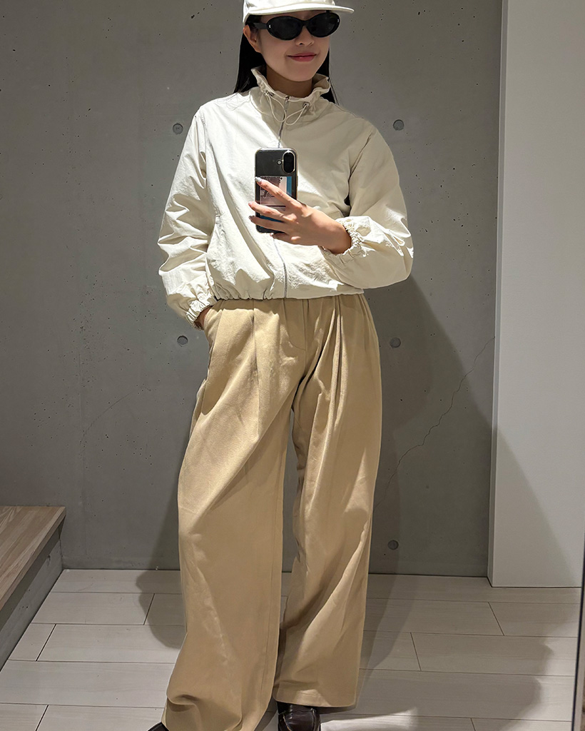 バンディングツータックワイドスラックス | ファッション通販