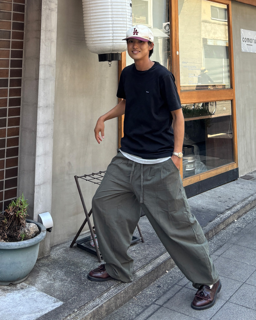 【関税込み】Juun.J グレー ダブルウエスト タックパンツ ダブルウエストタックパンツ｜WOMEN｜250HAG31-354H｜AZUL BY