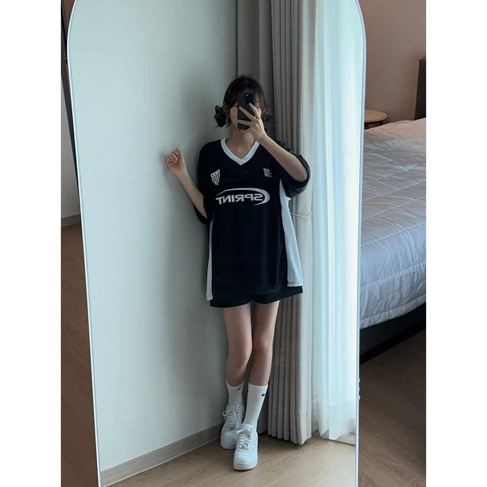 UFCシャツ ゲームシャツ ユニフォーム y2k 半袖シャツ Tシャツ セール】オーバーサイズ サッカー ユニフォームデザイン ポロ襟