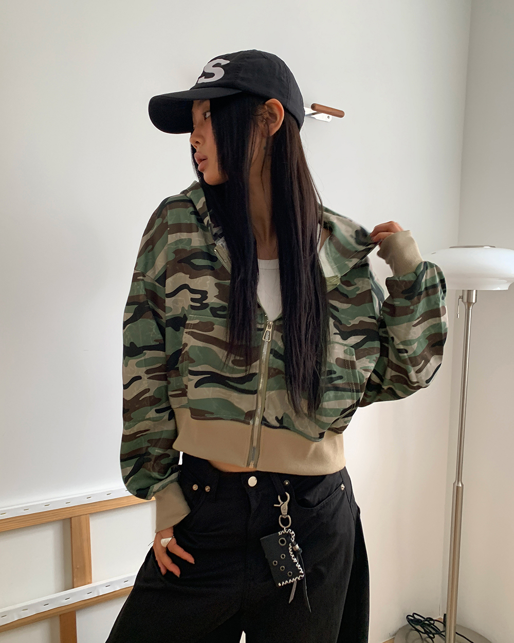 ミリタリーポケットクロップドパーカー | ファッション通販