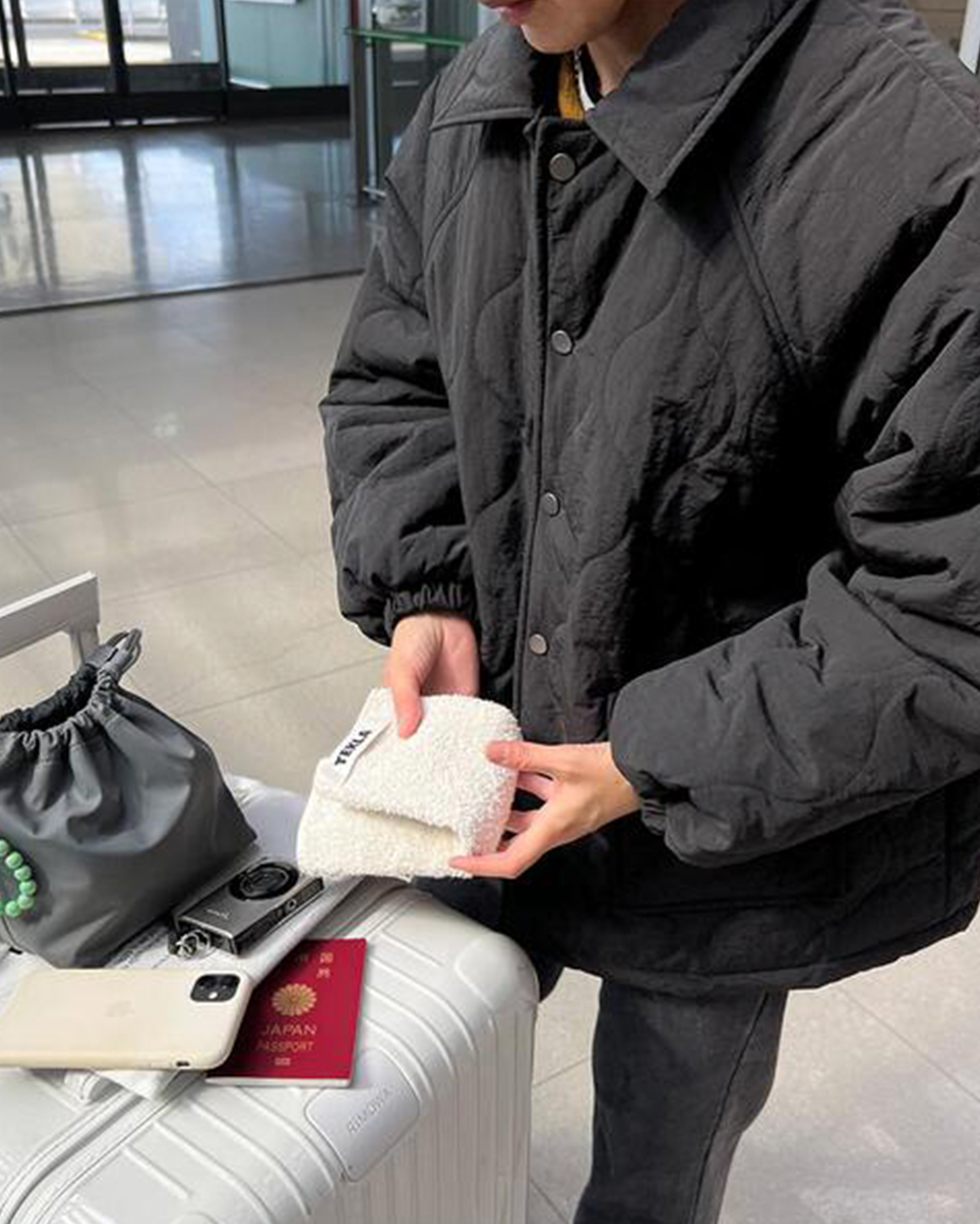 NUGU ワイドポケットミリタリーパディングジャケット ORIGINAL) ワイドポケットミリタリーパディングジャケット