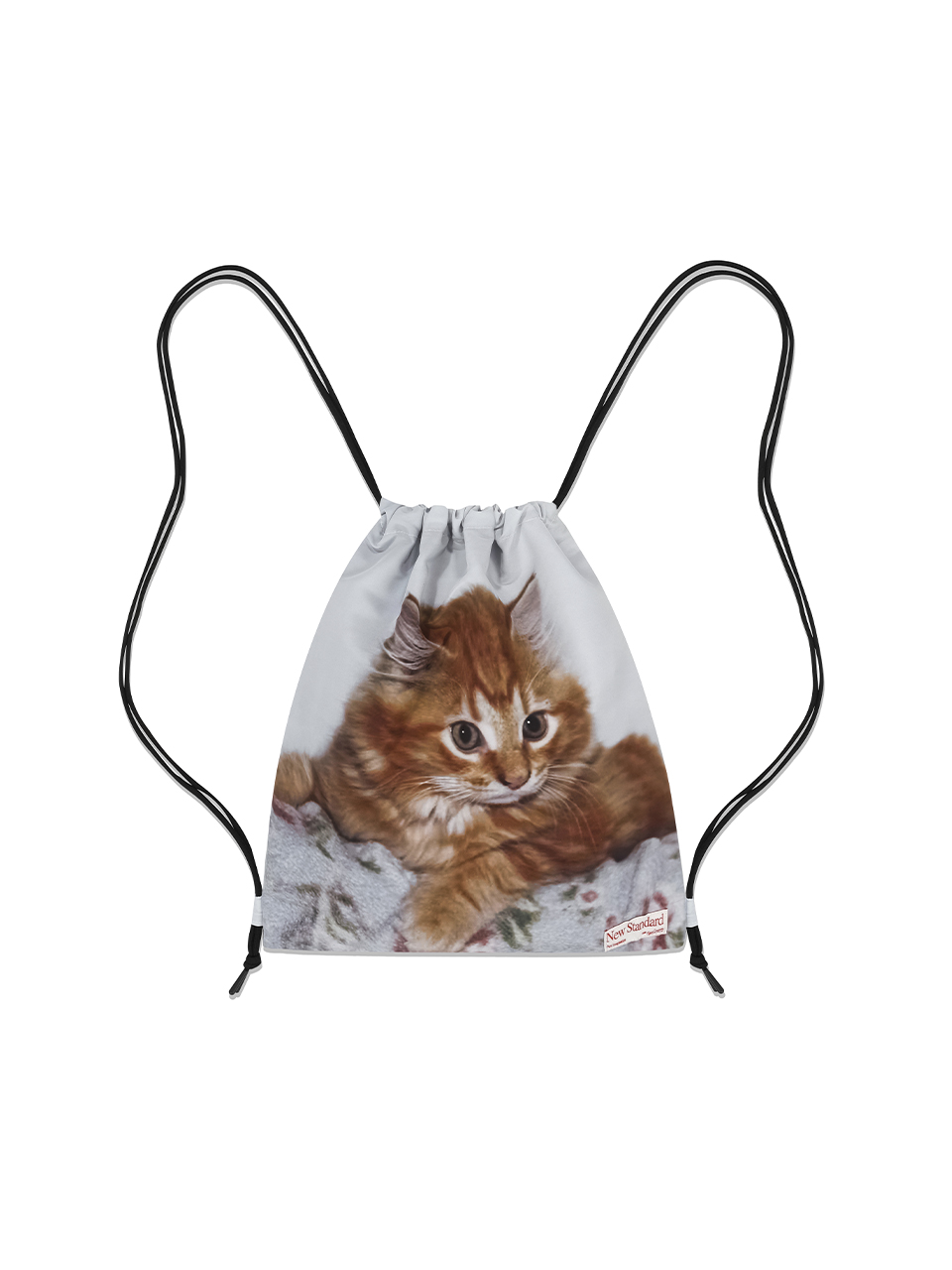 KITTY Drawstring Sport Bag UNISEX Light Grey