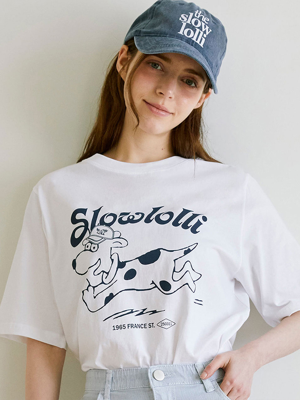 Rolling puppy t-shirt - White