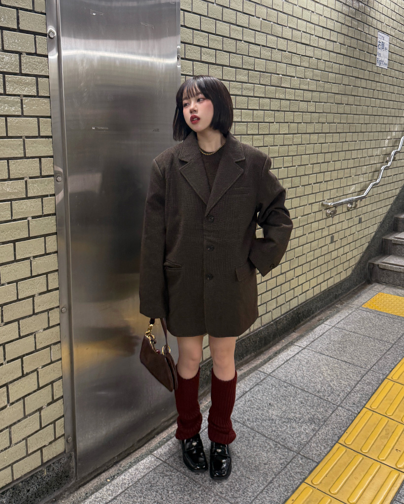 オーバーサイズチェックジャケット | ファッション通販サイト NUGU