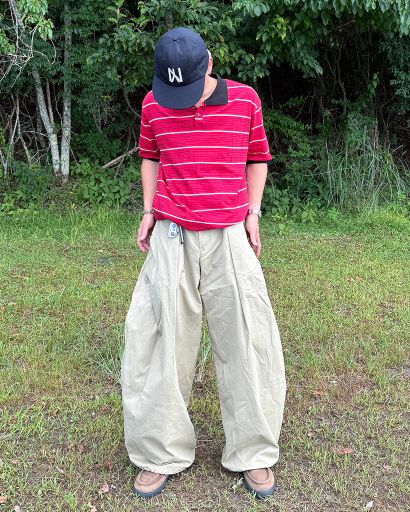 ワイドピンタックチノパンツ | ファッション通販サイト NUGU