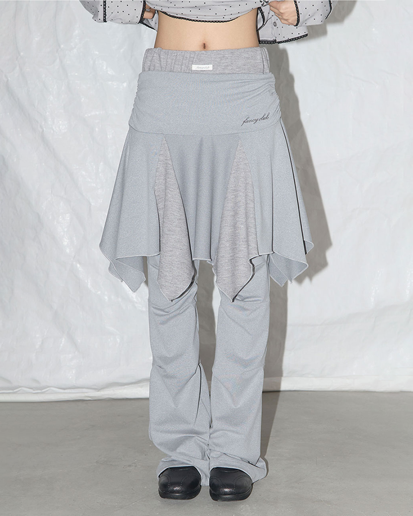 [SOMEWHERE BUTTER]★25SS★韓国人気★Muse Layered Skirt Pants MUSINSA公式 | SOMEWHEREBUTTER Muse Layered Skirt Pants - Navy