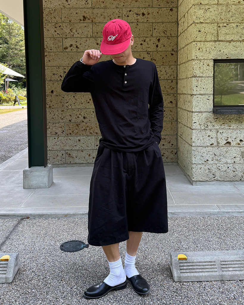 ベーシックスヘンリーネックロングTシャツ | ファッション通販