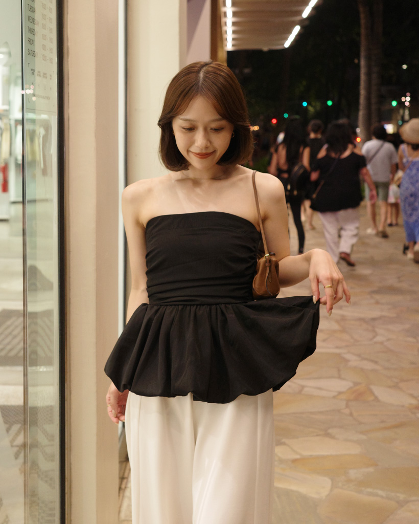 バルーンスリーブレスブラウス