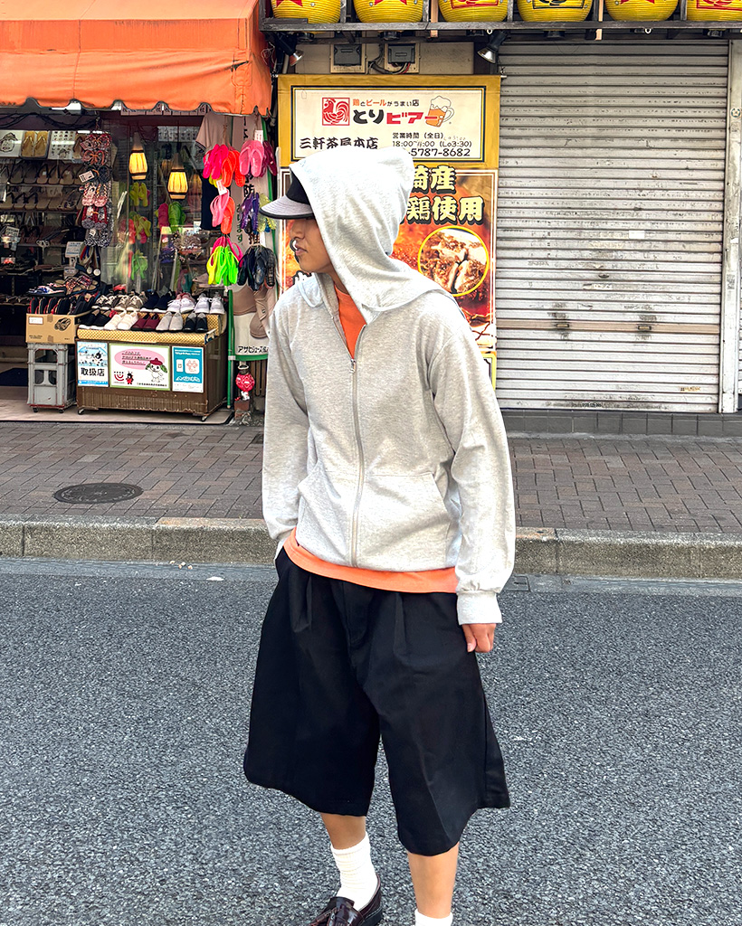 ユニセックス ルーズベーシックジップパーカー | ファッション通販