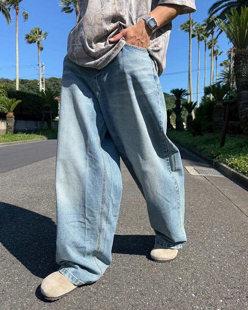 JEMUT正規品★23SS★Kale ワイドバルーンデニムパンツ JEMUT正規品☆23SS☆Kale ワイドバルーンデニムパンツ (Jemut