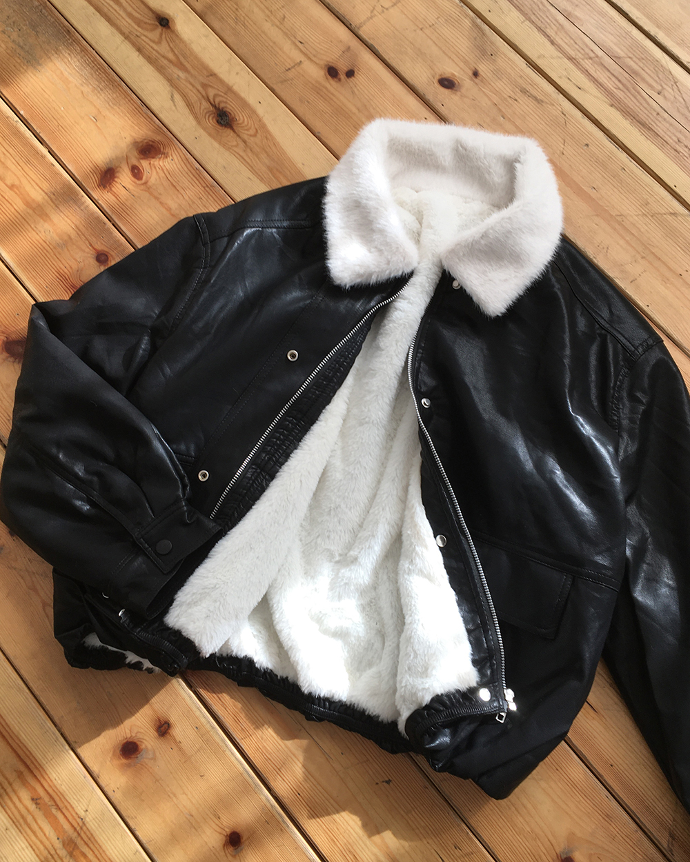 ファーカラーレザージャケット | ファッション通販サイト NUGU