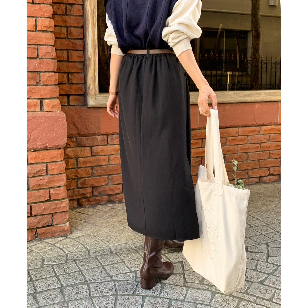 ベルトセットロングスカート | ファッション通販サイト NUGU