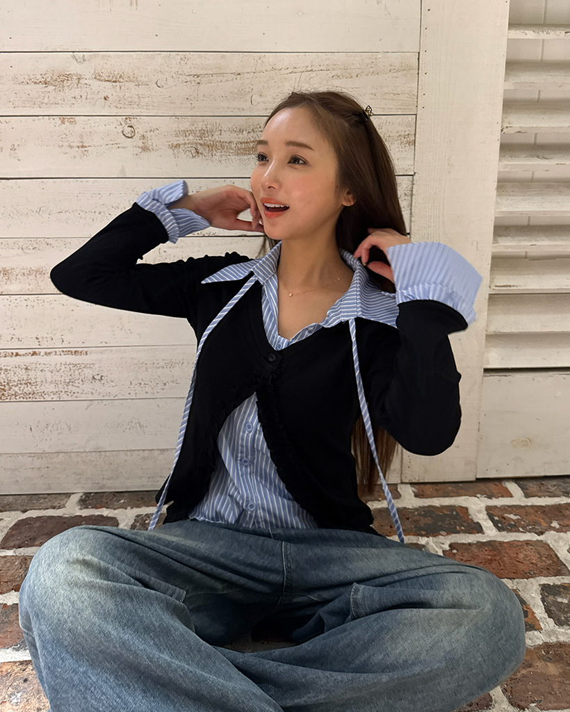 【Ground Y】レイヤードカーディガン【サイズ3】 Ground Y】レイヤードカーディガン【サイズ3】 GROUND Y