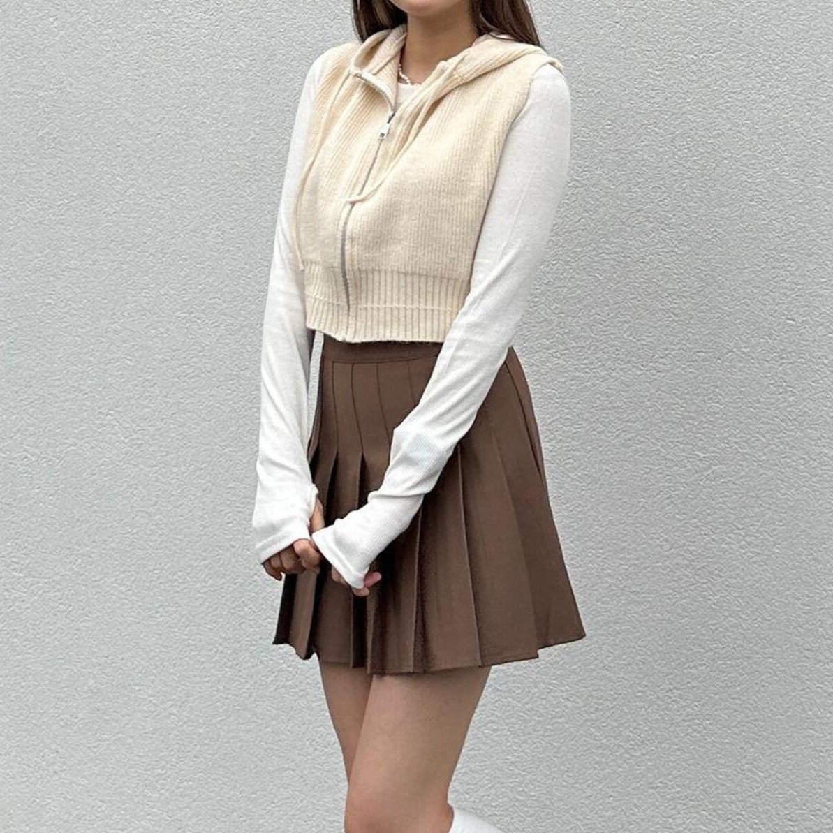 モユル ニットベスト フードニットベスト | ファッション通販サイト NUGU