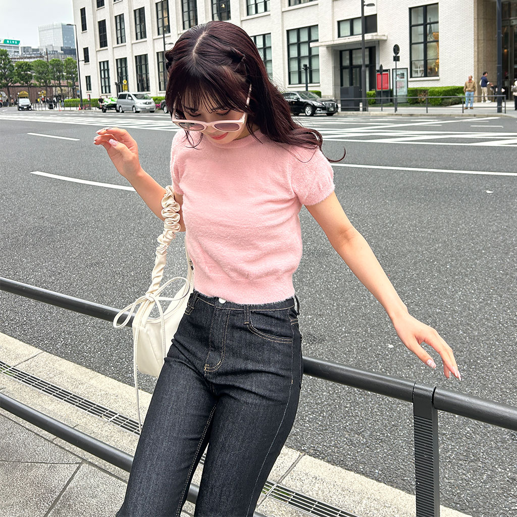 Nail Polish クロップド Tシャツ ホワイト の ウィメンズ Balenciaga Nail Polish クロップド T