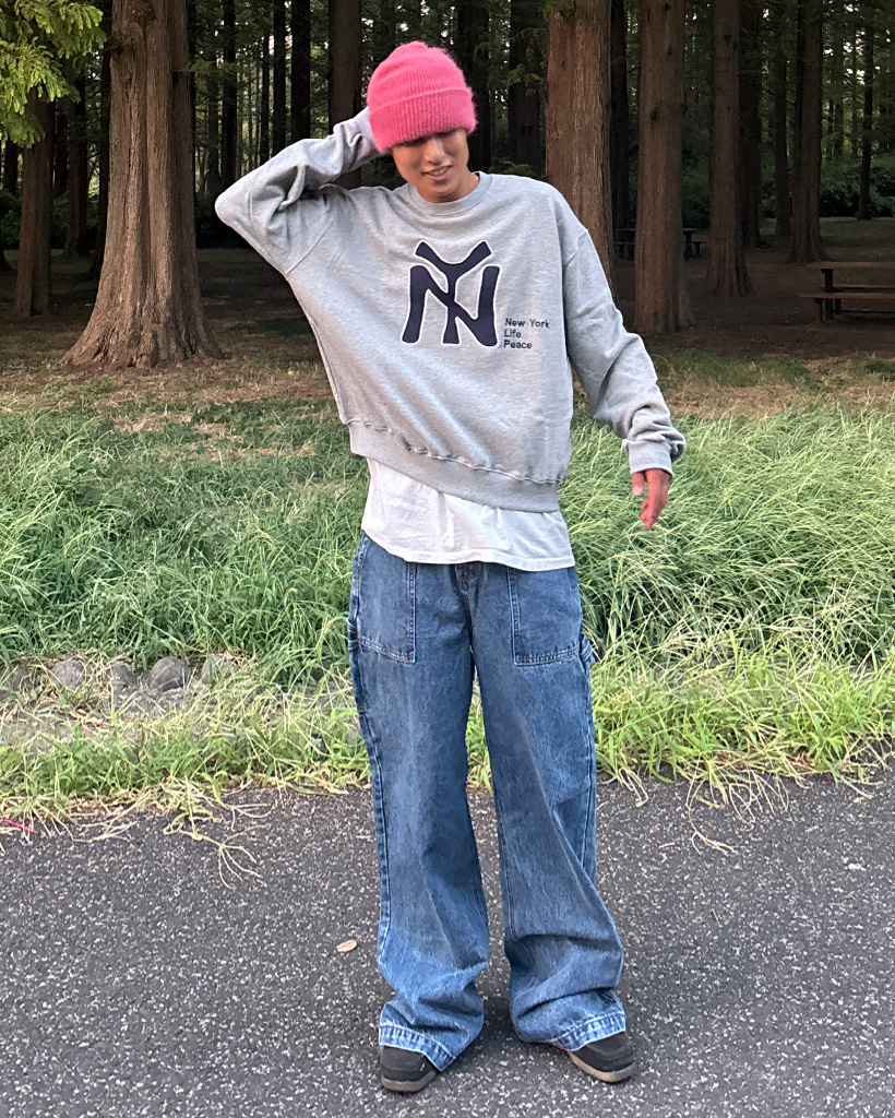 ユニセックス) ルーズフィットカーペンターデニムパンツ