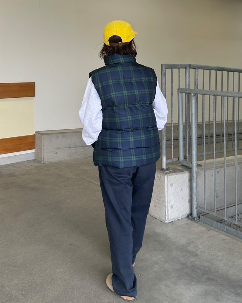 チェックショートダウンベスト | ファッション通販サイト NUGU