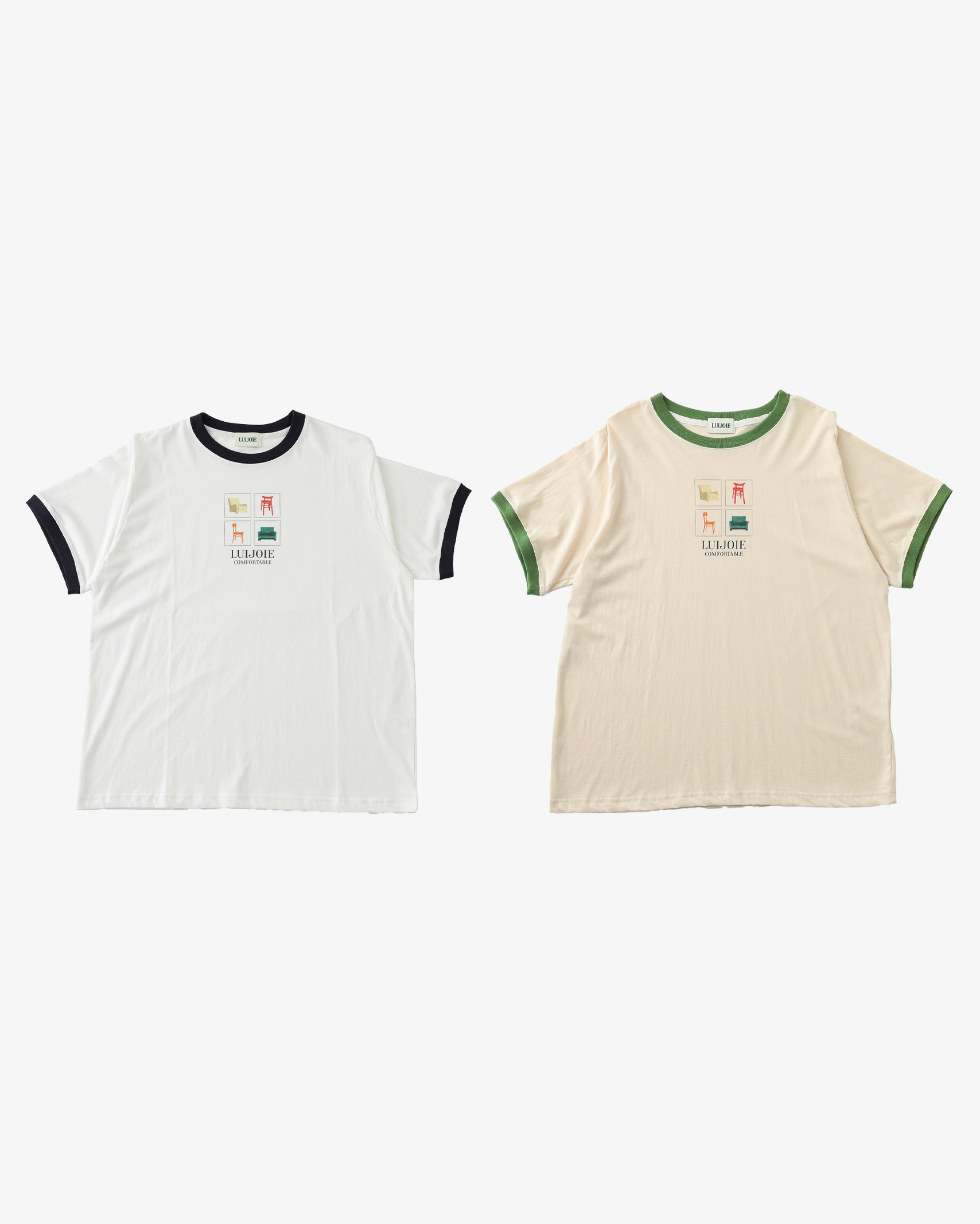 ORIGINAL) ユニセックスリンガーチェアT-シャツ | ファッション