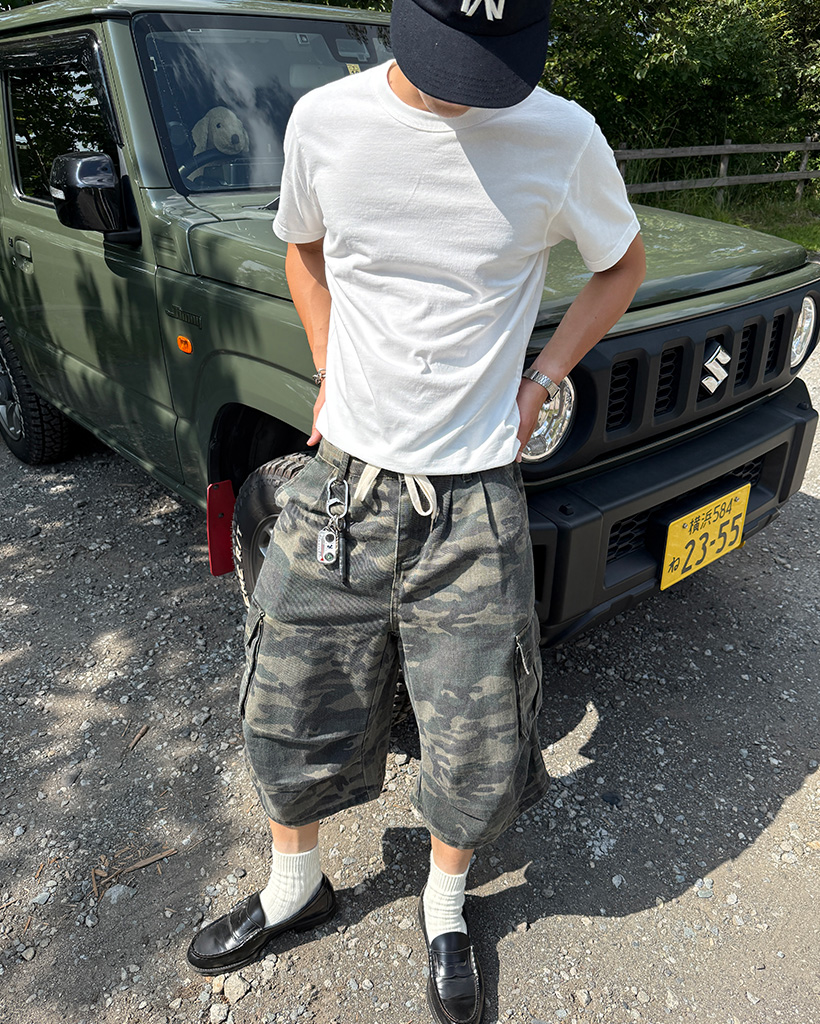 迷彩柄カーゴバミューダパンツ | ファッション通販サイト NUGU
