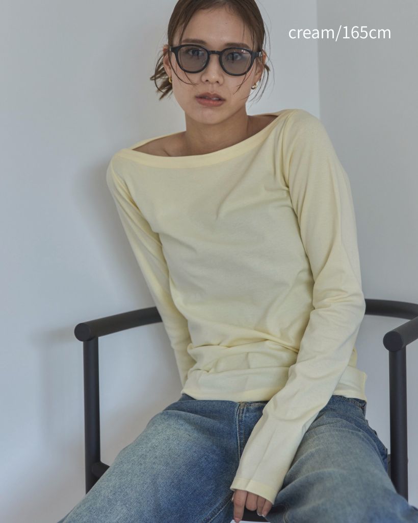 フライスボートネックロンTee | ファッション通販サイト NUGU