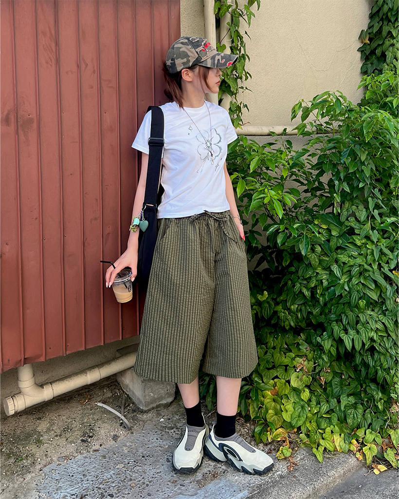 バブルチェックショートパンツ | ファッション通販サイト NUGU