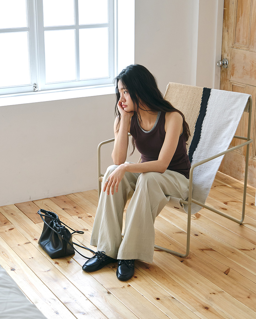 ORIGINAL) ツータックワイドパンツ(beige) | ファッション通販