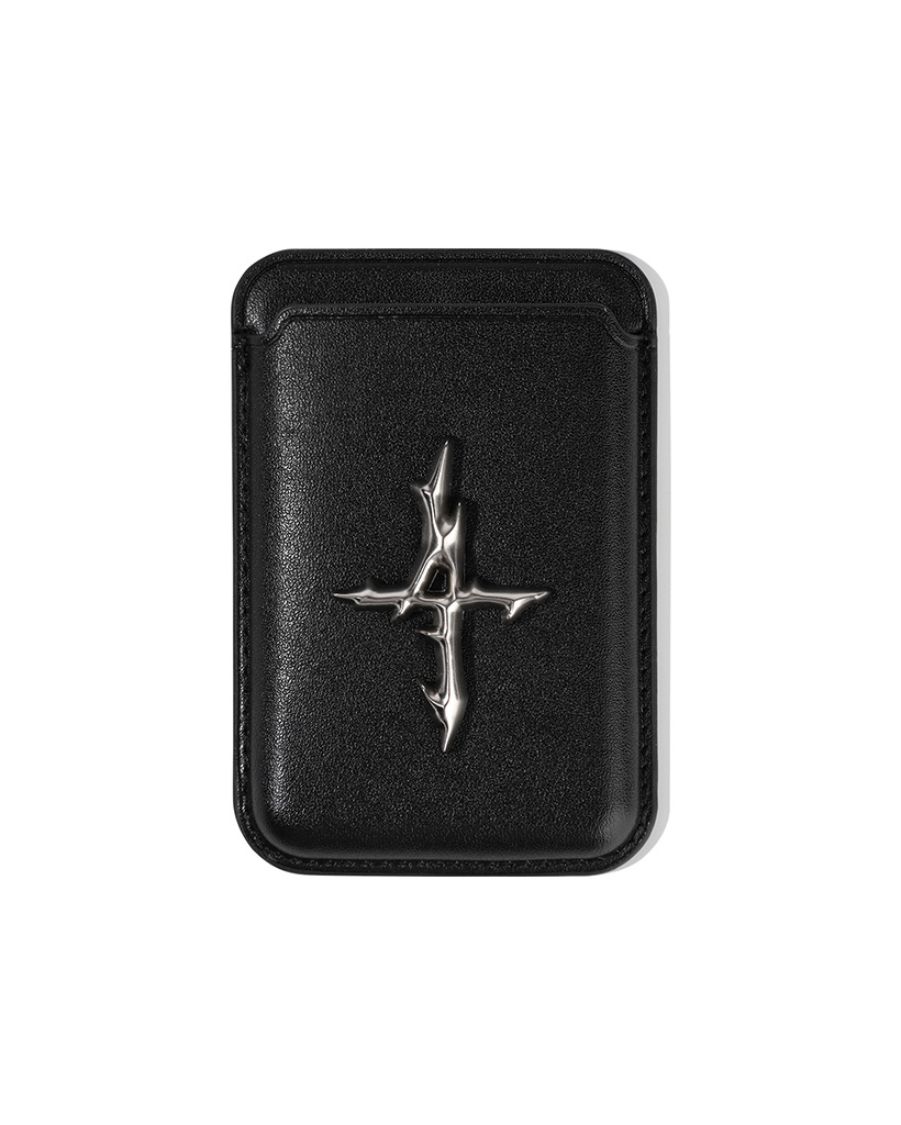 4 Symbol Pendant Magsafe Card Case - Black